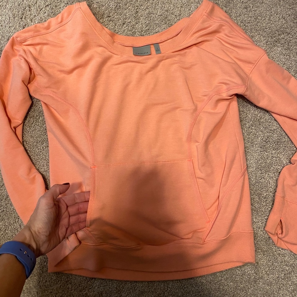 Athleta sweatshirt and free people loose v neck t